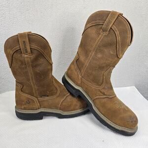 Wolverine Men's Brown Leather Work Boots